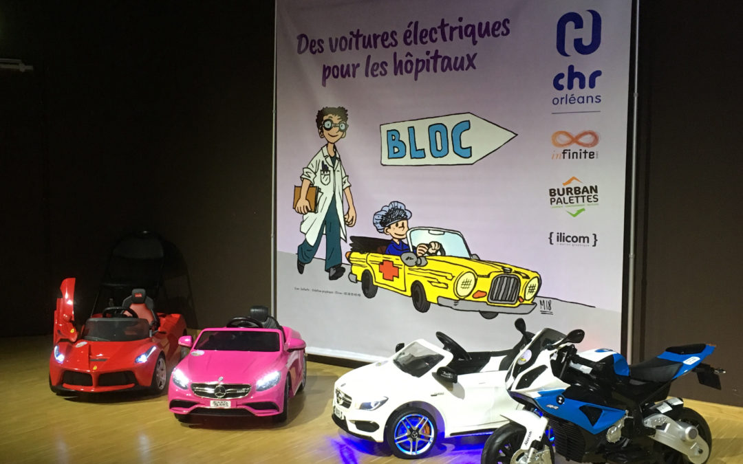 Des mini-voitures électriques pour l’hôpital d’Orléans.